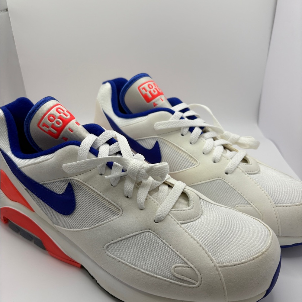 Nike White and Blue Sneakers